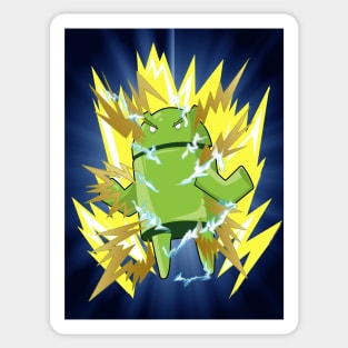 Super Saiyan Android Bot (Background) Sticker